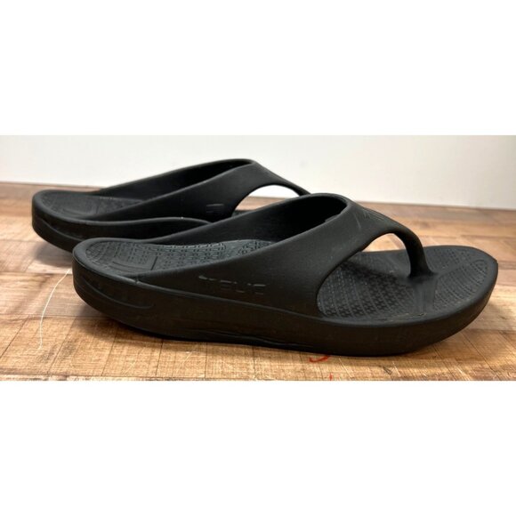 Telic Womens Black Arch Support Flip Flop Sandals Size S - Picture 3 of 8
